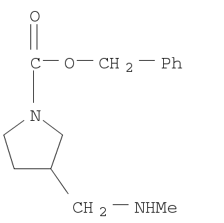 3-Methylaminomethyl-pyrrolidine-1-carboxylic acid benzyl ester
